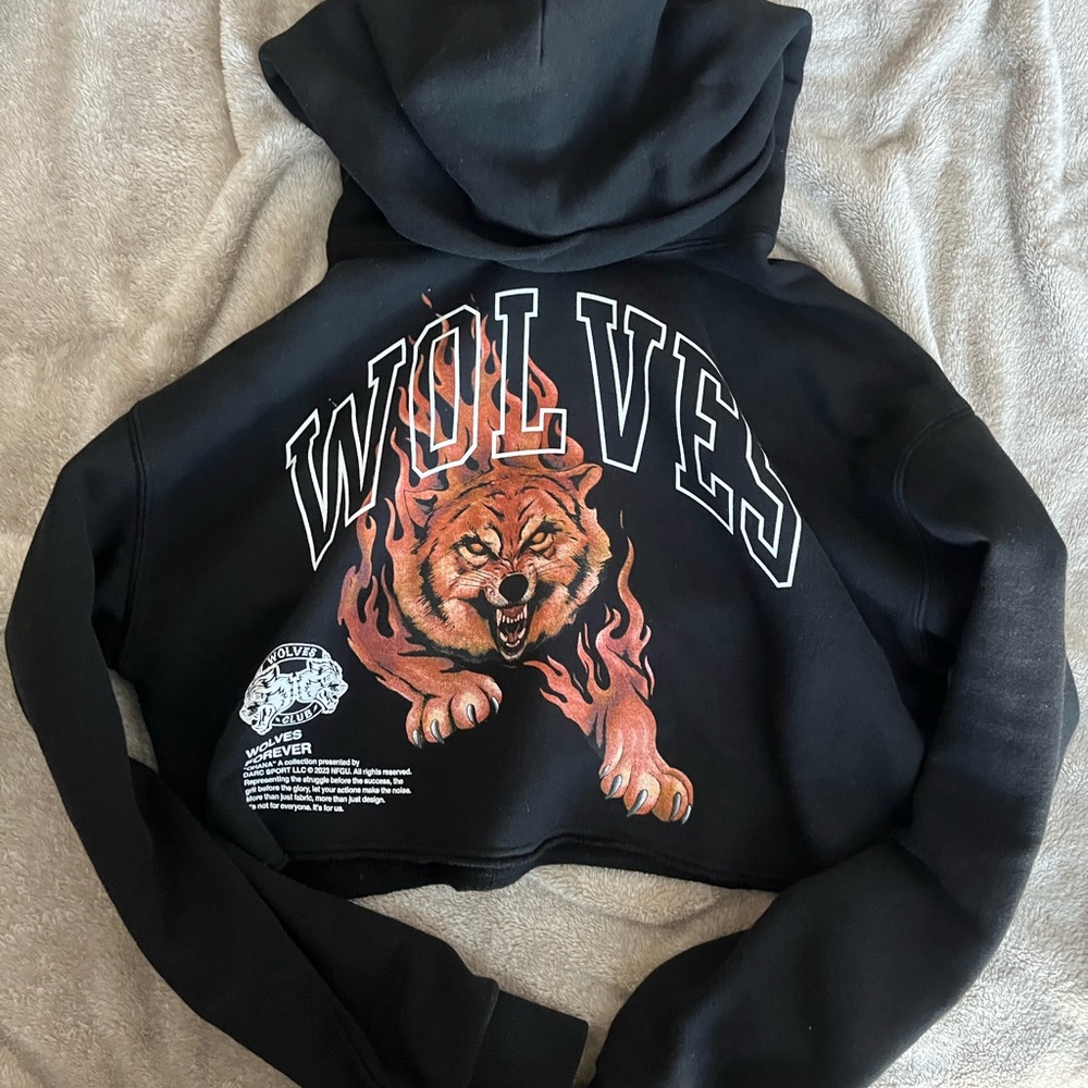 Darc Sport Blaze "Vintage Pierce" (Cropped) Hoodie in Black